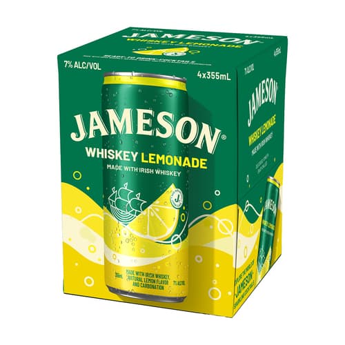 Jameson Cocktails • Lemonade 4pk-12oz