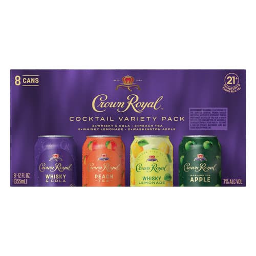 Crown Royal Cocktails • Variety Pack 8pk-12oz