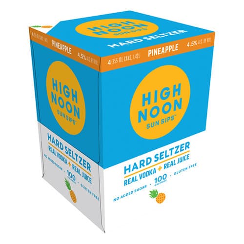 High Noon Pineapple Vodka Hard Seltzer 4pk