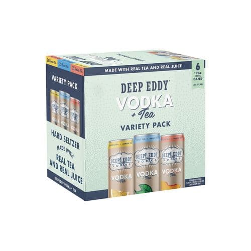 Deep Eddy Vodka + Tea Variety Pack 6pk-12oz