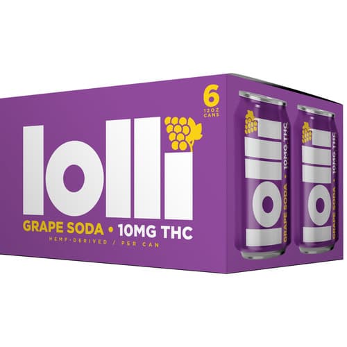 Lolli Hemp Derived Grape Soda 10mg