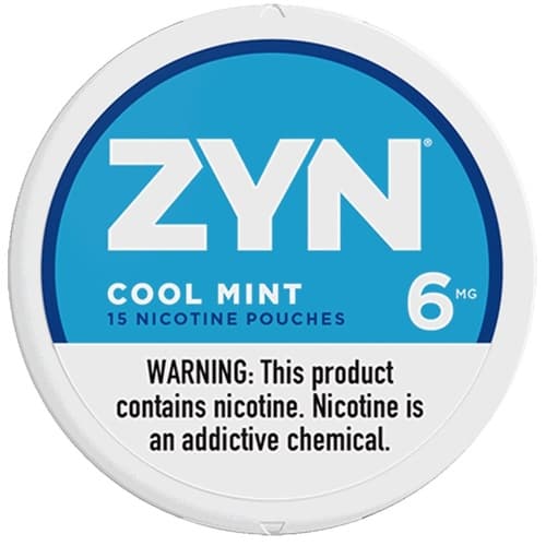Zyn Nicotine Pouches Cool Mint 6mg • Roll