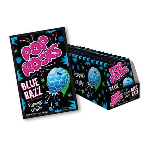 Pop Rocks Popping Blue Razz Flavored Candy