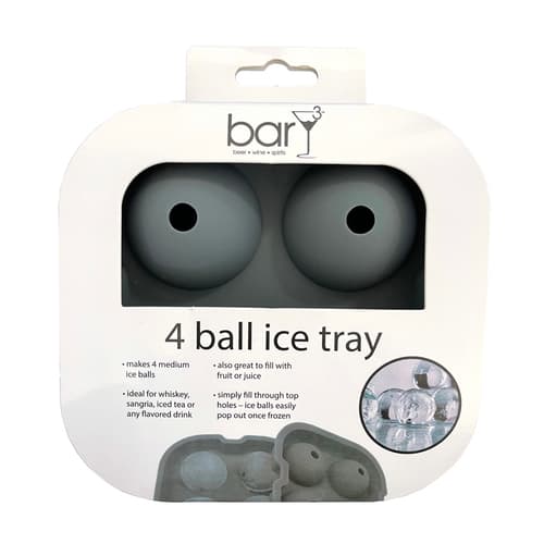 Blueoco Ice Mold • 4 Spheres Grey 1.75" Diameter