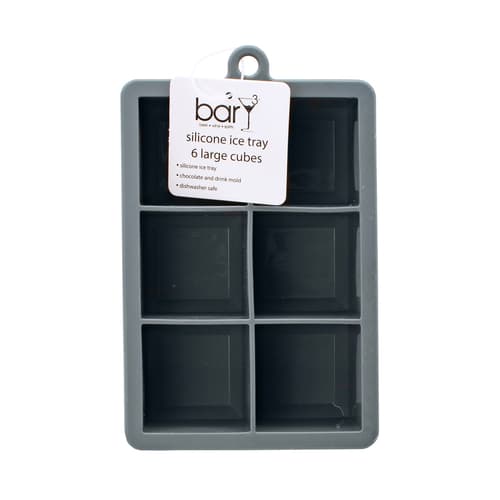 Blueoco Ice Mold • 6 Cubes Grey 1.75" Square
