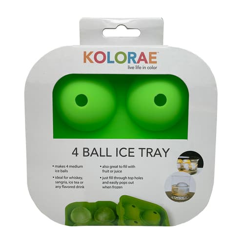 Blueoco Ice Mold • 4 Spheres Green 1.75" Diameter