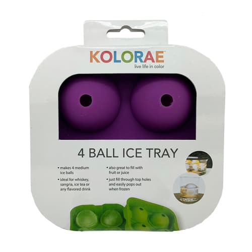Blueoco Ice Mold • 4 Spheres Purple 1.75" Diameter