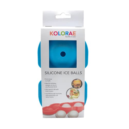 Blueoco Ice Mold • 2 Spheres Blue 2.5" Diameter