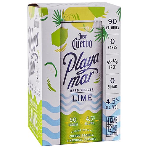 Cuervo • Playa Mar Hard Seltzer Lime 4pk-12oz