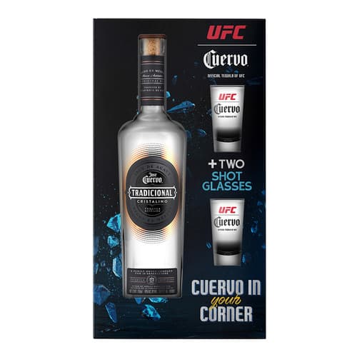 Cuervo Tradicional • Cristalino with 2 Ufc Shot Glasses