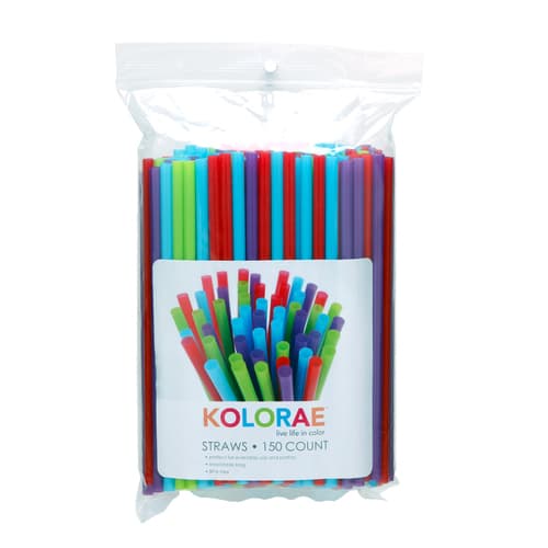 Kolorae Plastic Straws