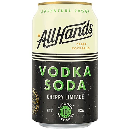 All Hands Vodka + Soda • Cherry Limeade 4pk-12oz