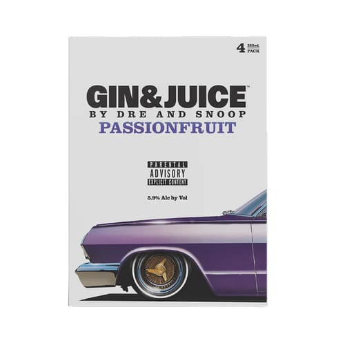 Dre and Snoop Gin & Juice • Passion Fruit 4pk-12oz
