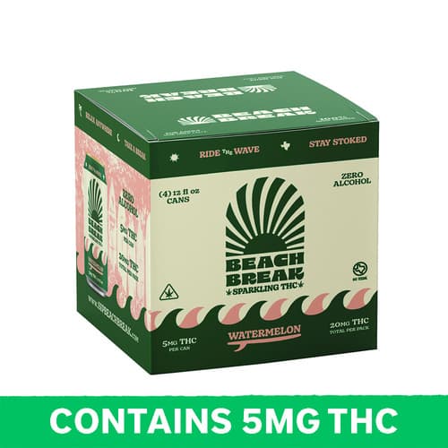 Beach Break Watermelon Hemp Derived Seltzer 5mg