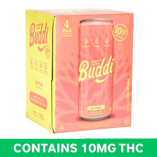 Buddi Just Peachy Infused Seltzer 10mg Delta 9
