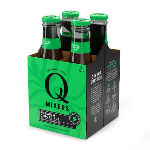 Q Drinks • Ginger Ale 6.7oz Glass 4 Pack