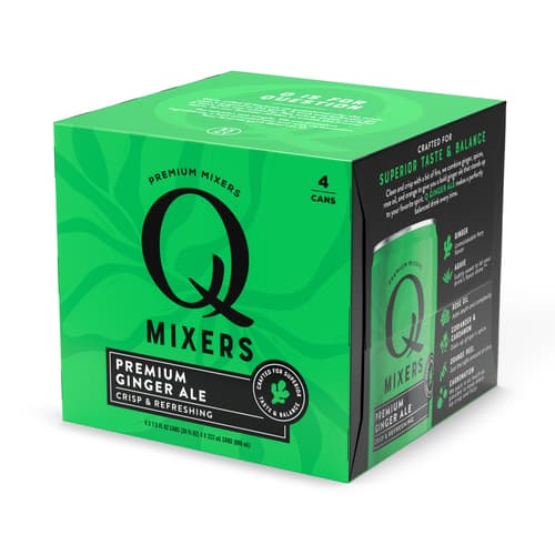 Q Drinks • Ginger Ale Slim Can 7.5oz 4pk