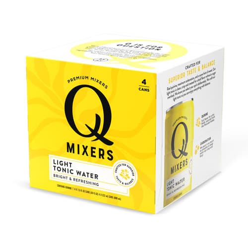 Q Drinks • Light Tonic Slim Can 7.5oz 4pk