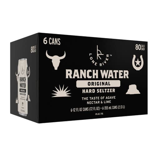 Lone River Ranch Water Hard Seltzer • 6pk Can