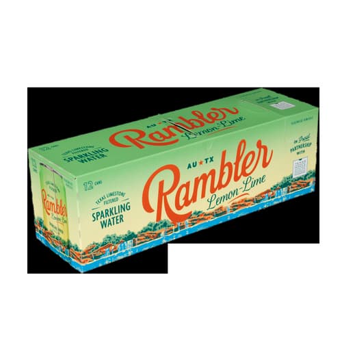 Rambler Sparkling Water • Lemon Lime 12 oz 12pack