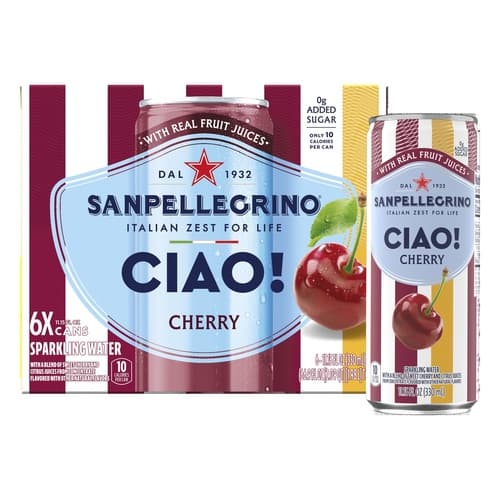 San Pellegrino Ciao • Cherry Spklg Wtr & Juice 330ml