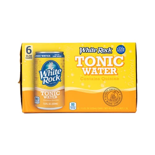 White Rock Tonic Water 6 Pack Cans