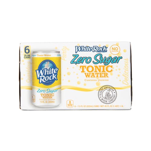 White Rock Diet Tonic Water 6 Pack Cans