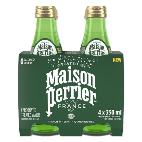 Maison Perrier Water • 330 Ml Glass 4 Pack