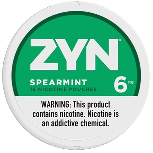 Nicotine Pouches Spearmint 6mg • Can