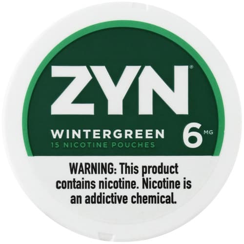 Nicotine Pouches Wintergreen 6mg • Can