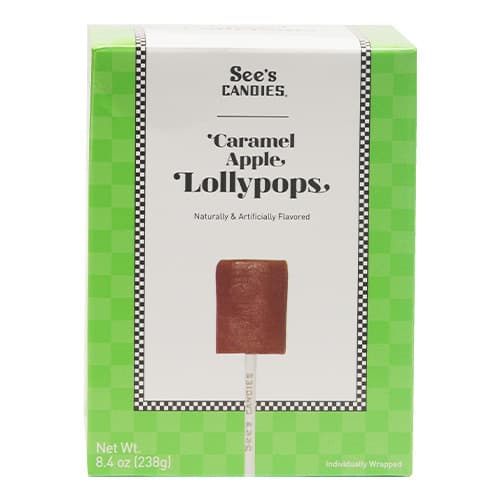See's Holiday • Caramel Apple Lollypops