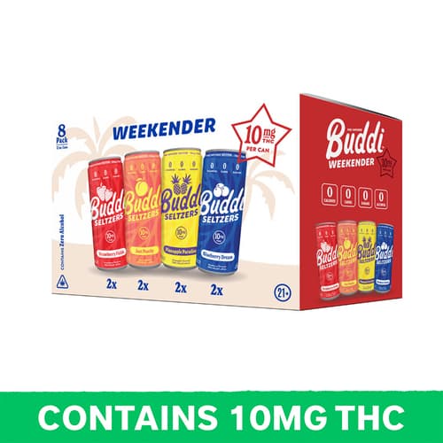 Weekender Variety Pack Seltzer 10mg Delta 9 8pk Can