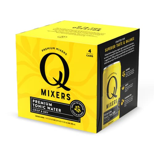 Q Drinks • Tonic Water Slim Can 7.5oz 4pk