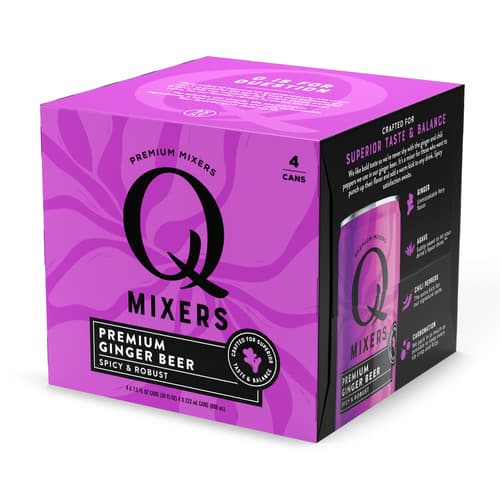 Q Drinks • Ginger Beer Slim Can 7.5oz 4pk